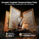 DMJN Unbreak Top 9H+ Glass for iPhone 17 Screen Protector (13FT Military Grade Shatterproof, Easy Installation) Screen Protector 17 Tempered Glass, Full Edge Coverage, Longest Durable, 2 Pack (Clear)