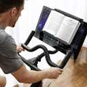 Treadmill Tablet Holder, Exercise Bike Reading Stand, Acrylic Book Holder, Black Acrylic Stand for Tablet, Magazines and Books8.5 x 9.5 x 2.8 Inches