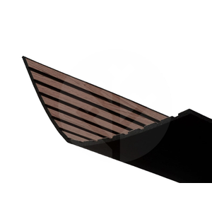 Slat-Lite Smoked Oak Flexible Acoustic Wood Slat Wall Panel Pack of 6, 23.5 x 23.5 inch