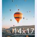 JCJMY 14x17 Picture Frame White for Poster Photo Picture, Horizontal and Vertical Formats for Wall Hanging, 14 x 17 Wall Gallery Poster Photo Frame for 14 by 17 Photos Posters, White