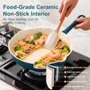 QuliMetal Nonstick Enameled Cast Iron Skillet Set (8", 9.5", 11")