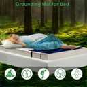 Grounding Mat for Bed, Anti-Static Earthing Pad King, 76"x27" | Grounding Mat,Grounding Mattress Pad with Cord, Non-Slip Mat for Home & Bed Use