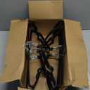 50 Pack 15" Non-Slip Metal Hangers, Wire Rubber Coated Hangers with Round Notches, Heavy Duty Space Saving Hanger for Pants, Strap Dress, Shirt, Camisole Black