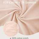 ANLIQI Women Underwear Cotton High Waist Tummy Control Panties Full Coverage Briefs Soft Stretch Ladies Breathable Underpants (XL)