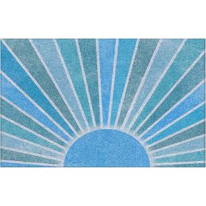 Blue Boho Outdoor Door Mat Doormat, Blue Boho Welcome Door Mats Doormat Outdoor Indoor Entrance, Indoor Door Mats for Entryway, 17x30