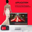 Red Photography Backdrop for Photoshoot, Photo Backdrop Curtain, Perfect Red Backdrops for Party Portrait Photoshoots Video Studio 8FTx10FT