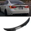 PSM Style Glossy Black Rear Spoiler Wing FIT 2014-2022 Infiniti Q50 Sedan ABS Material | Enhances Style & Aerodynamics