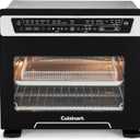 Cuisinart 15-in-1 Extra-Large Digital Air Fryer Oven with 9"x13" 2-in-1 Pan, Air Fry 4 Lbs of Wings, Cook a 13 Lb Turkey or 5+ Lb Chicken, Toast 9 Slices of Bread, and Bake a 13" Pizza, TOA-112, 18.6" x 15.0" x 16.25"