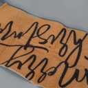 Tinideya 2 Pcs Merry Christmas Door Mat Xmas Welcome Non Slip Coir Mats Black White Buffalo Plaid Floor Layering Doormats Seasonal for Front Porch Entryway Decor(Merry Christmas)