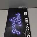 Blue Good Vibes Neon Sign - LED Neon Signs for Wall Decor, Neon Lights for Bedroom, Neon Wall Signs (16.1 x 8.3 inch)