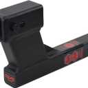 TOPTOW Trailer Receiver Hitch Extender Adapter 6" Drop/Riser, 8.5" and 10.5" Extension Length, 2" Shank, 7500lbs Towing Capacity, Matte Black