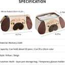 2 x Cute Pencil Case, Kawaii Special Puppy Design Bag & Pouch, Big Large Capacity 5-Compartment Case for School Supplies, Ideal for Boys & Girls (Beige)