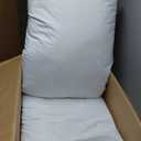 Premium Goose Feathers Down Pillows,White Queen Pillows Set of 2,Luxury Hotel Collection Goose Down Pillows,100% Organic Cotton Fabric,Breathable and Skin-Friendly, 650 Thread Count
