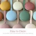 Ali+Oli Silicone Pacifier Case (Natural) 3" x 1.6" BPA-Free Newborn Pacifier Holder, Travel Baby Pacifiers Silicone Pouch, Pacifier Accessories for Boys & Girls, Silicone Pacifier Storage Case