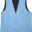 Men Vest Slik Solid Purple Red Gold Blue Waistcoat Casual Fit Wedding Business Men's Casual Vest (Medium, Md-3359)