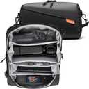 Carrying Bag Pouch Travel Large Soft Case for Insta 360 Go Ultra X5 X4 Organizer Multilayer Storage For DJI Osmo 360 Mobile8 7P 6 Pocket 4 3 For Gopro hero 13 Accessories with Shoulder Strap
