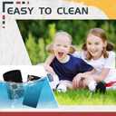 2 Pcs Kids Knee Brace, Youth Knee Compression Sleeve for Children Support for Boys Girls Basketball Volleyball Sports Gymnastics (Black,X-Large) (Black)