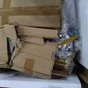 Pamapic 8 Drawers Vanity Desk with Mirror and Lights,Makeup Vanity with Power Outlet, 15 Storage Dresser with Mirror, Adjustable Width, Golden Handles Dressing Table, White