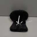 Mini Doll Car Seat for 17cm Dolls, Clip-On Air Vent Safety Seat with Soft Plush Cushion and ABS Base, Cute Car Decoration & Display Stand for Collectors and Toy Fans, Black