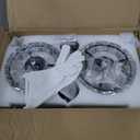 Battery Operated Crystal Wall Sconce Set of 2, Black Rechargeable Wireless Wall Sconces with Remote Dimmable 12 Colors Modes Led Wall Lights, Wall Lamp for Bedroom Living Room Hallway 2 Bulbs Included