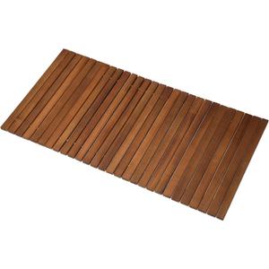 Teak Shower and Bath String Mat,40" Lx20 Wx0.55 H Non-Slip Teak Shower Floor,Easy to DIY for Sauna,Pool,Hot Tub Flooring Decor and Protector,Indoor and Outdoor Use(Oiled)