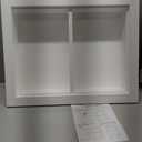 Solid Wood 14 X 18 Recessed Medicine Cabinet,2-Tier, Medicine Cabinet Organizer,Wall Niche, Bathroom Wall Cabinet, recessed bathroom Cabinet,Recessed Wall Cabinet, Bathroom Cabinet With Storage, White