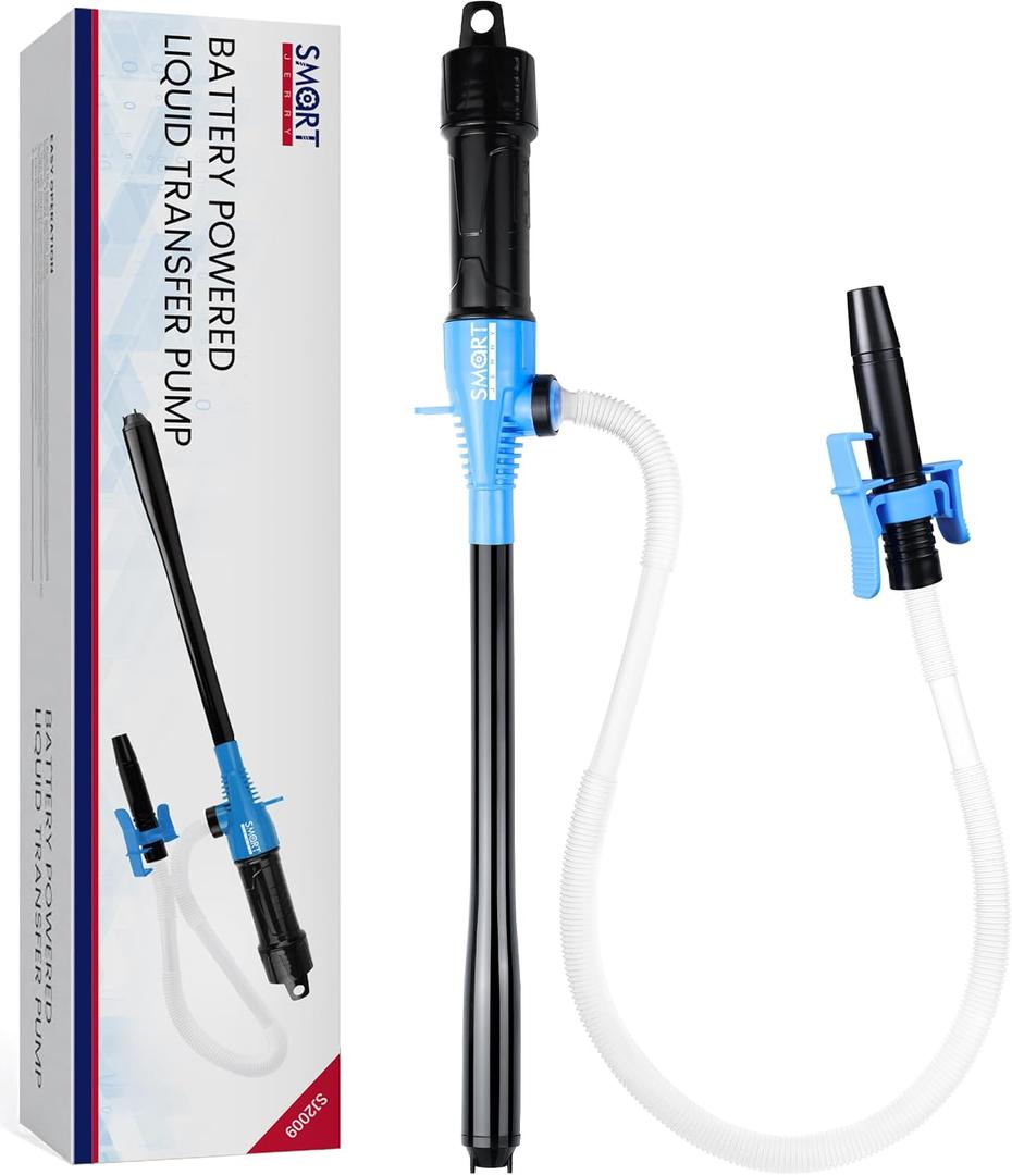 Cordless Fuel Transfer Pump, Battery Powered Fluid Transfer Pump, Max 3 GPM