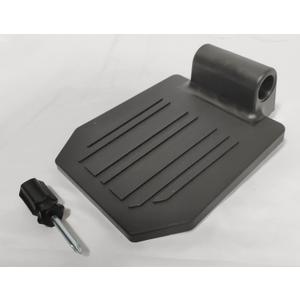Universal Footplate for The Wheelchair, Transport Chair Footrest, Elevating Leg Rests, Replacement Parts, Mounting Hole 7/8",Striped Surface,Additional Installation Tools (1Ea, Black)