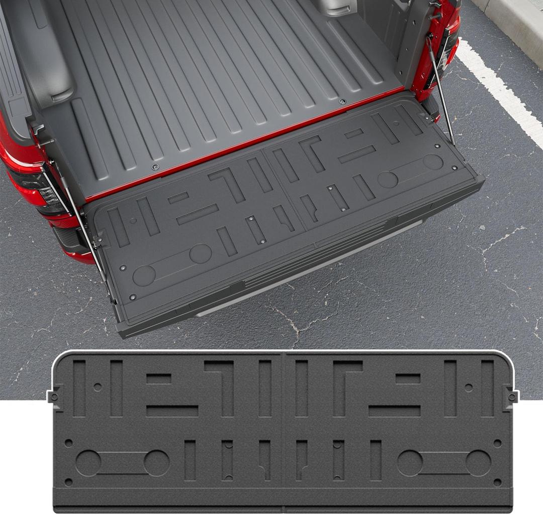 powoq Tailgate Mat Compatible with 2021 2022 2023 2024 2025 2026 Ford F150 Tailgate Cover Tailgate Liner TPE Replacement for 2021 2022 2023 2024 2025 2026 Ford F150 Accessories