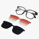 Blue Light Blocking Glasses with Magnetic Clip-On Lenses. Polarized, lightweight&stylish for Men & Women