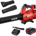 MZK 20V Brushless Leaf Blower, 600CFM Blower Cordless with 4.0Ah Battery and Fast Charger, (1Battery)