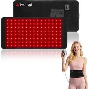 Red Light Therapy for Body, 3 in 1 LED Bead 660nm 850nm 16" Infrared Red Light Therapy Belt Wrap Pad for Back Shoulder Waist Stomach Knee Muscle
