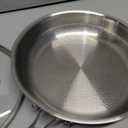 Titanium Pan for Cooking - Titanium Alloy, No Coating Titanium Cookware Frying Pan Hammered Pans Safe Durable Scratch-Resistant Compatible with All Cooktops (10.23in)