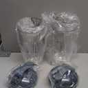 2-pack Replacement Parts Upgrade 32oz Cups with Flip-Top To-Go-Lid and Rubber Gaskets Compatible with NutriBullet 600w/900w Blender Accessory