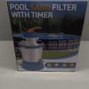 KimFilter 1000 GPH Pool Sand Filter Pump for Above Ground Pools, Pool Sand Pump with Timer, Energy-Saving, Low Noise | Pools Water Filtration System - Rapid Debris Removal & Enhanced Water Circulation
