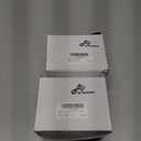 2 x Christmas Mesh Tubing for Crafts White Deco Mesh Tubing for Wreath 8 mm x 25 Yards Metallic Foil Poly Tube Flexible Metallic Foil Ribbons for DIY, Gift Wraps, Christmas Tree Decor