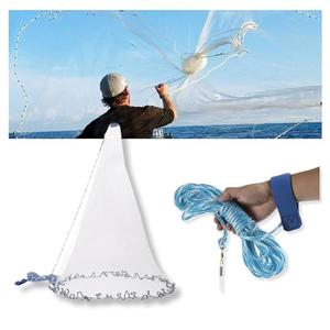 The Perfect Part Fishing Net - Nylon Cast Nets for Fishing with Zinc Sinkers, Heavy Duty Casting Net for Saltwater & Freshwater for Bait, 3ft Radius Strong Mesh Easy Throw Fish Net for Fishing, 1.8M NET DIAMETER/3FT NET HEIGHT