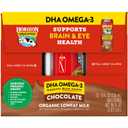 Horizon Organic Shelf Stable 1% Lowfat DHA Omega-3 Chocolate Milk Boxes, 8 fl oz, 12 Count - 8g Protein per Serving, USDA Organic UHT from Pasture-Raised Cows, Ready to Drink for Lunchbox, Travel, or On-the-Go, No Refrigeration Needed