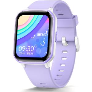 Kids Smart Watch Girls Boys, Fitness Tracker for Kids, 1.5 Inch DIY Dial, 19 Sport Mode, Sleep Monitor, Pedometers, Heart Rate, IP68 Waterproof, Great Gift for Boys Girls Teens 6-14 (Purple) Kids Smart Watch Girls Boys, Fitness Tracker for Kids, 1.5 Inch DIY Dial, 19 Sport Mode, Sleep Monitor, Pedometers, Heart Rate, IP68 Waterproof, Great Gift for Boys Girls Teens 6-14 (Purple)