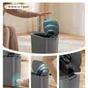 Cesun 5 Gallon Automatic Bathroom Trash Can, Touchless Motion Sensor Garbage Can with Lid, Smart Plastic Slim Wastebasket for Bathroom, Office, rv, Bedroom, Living Room, Grey