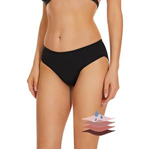 Period Swimwear Bikini Menstrual Leakproof Swim Bottoms UPF 50+ Waterproof Brief Light Flow for Women Girls Teens,XS