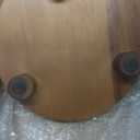 Demigo 10" Acacia Wood Round Tray - Decorative Plant Stand, Farmhouse Countertop Organizer, Multi-Purpose Display Pedestal, Riser Board for Soap, Perfume, Candles, Sponge, Bathroom, Kitchen (Brown)