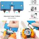 Watch Battery Replacement Tool Kit with Watch Back Remover Holder, Spring Bar, Tweezers, Watch Repair Tools & Kits for Watch Back Removal Battery