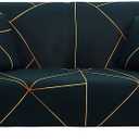 HOOBUY Printed Sofa Cover Stretch Couch Covers Sofa Slipcovers for 2 Cushion Couch and Loveseat with Two Free Pillow Case LGYC (2 Seater/Loveseat)