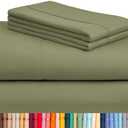 LuxClub 1Pcs Queen Sheet Set, Breathable Luxury Bed Sheets Size Queen
