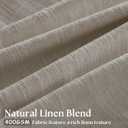 102 Inch Long Curtains Pinch Pleat Linen Curtains for Living Room Bedroom 2 Panels Tan Brown Burlywood Taupe Light Filtering Privacy 102 Inch Pleated Drapes Hooks Rings Back Tab for Sliding Door