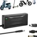 UL Listed 54.6V 4A Fast Charger Replacement for 13S 48V Lithium Battery Pack, Power Supply Adapter with 4 Plugs, 3- Pin XLR Connector for Electric Wheelchair, Pride Mobility, Jazz Power Chair