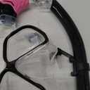 2 Pack Snorkeling Gear for Adults, Dry Snorkel, Mask Set Adult, Diving Scuba Mask, Scuba Gear, Swimming Goggles with Nose Cover, Swim Freediving Tempered Glass Panoramic View Travel Packages (Black+Pink)