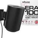 Sound Bass ERA100 Wall Mount Bracket, Tilt and Swivel, Black, Single (1pc), Compatible with Sonos ERA 100, Effortless Installation, Includes Mounting Kit