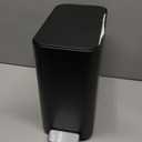 simplehuman 5L Slim Bathroom Trash Can with Soft Close Lid, Stainless Steel Waste Basket with Liner Pocket, 5 Liter / 1.3 Gallon, Matte Black